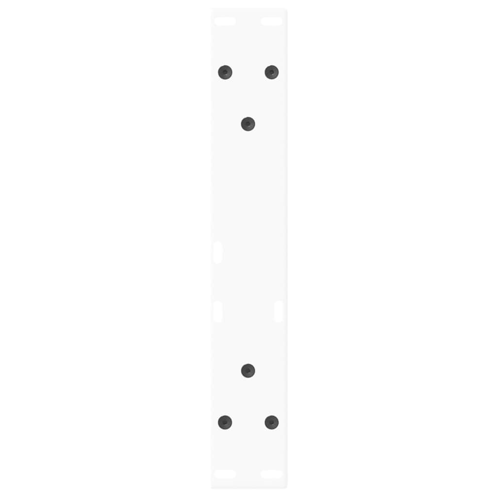 vidaXL Picioare pentru măsuță de cafea în formă de V, 2 buc., alb, 40x(30-31,3) cm, oțel