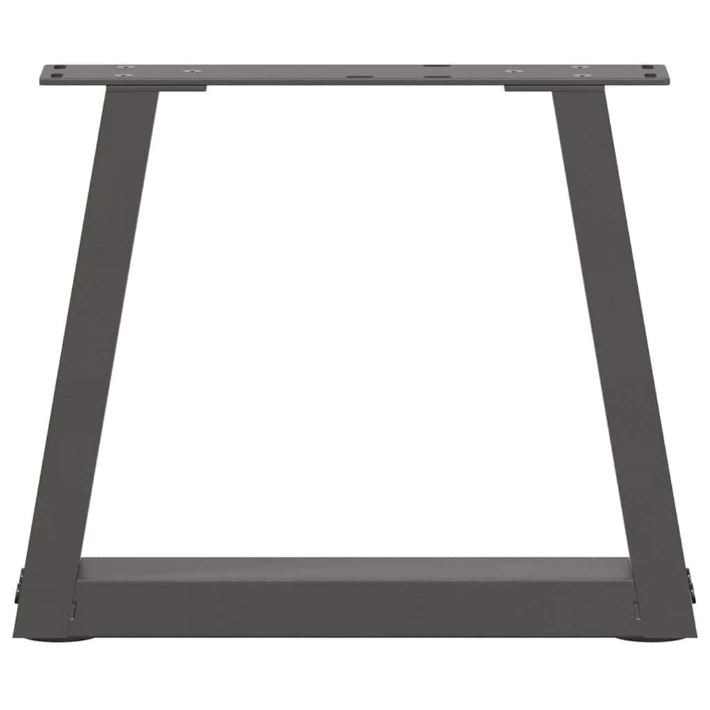vidaXL Picioare pentru măsuță de cafea în formă de V, 2 buc., antracit, 40x(30-31,3) cm, oțel
