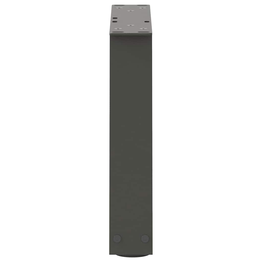 vidaXL Picioare pentru măsuță de cafea în formă de V, 2 buc., antracit, 40x(30-31,3) cm, oțel