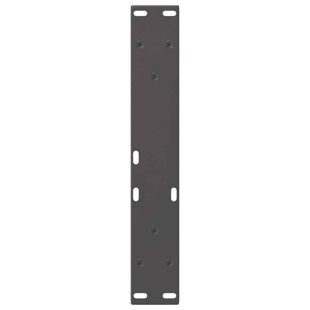 vidaXL Picioare pentru măsuță de cafea în formă de V, 2 buc., antracit, 40x(30-31,3) cm, oțel