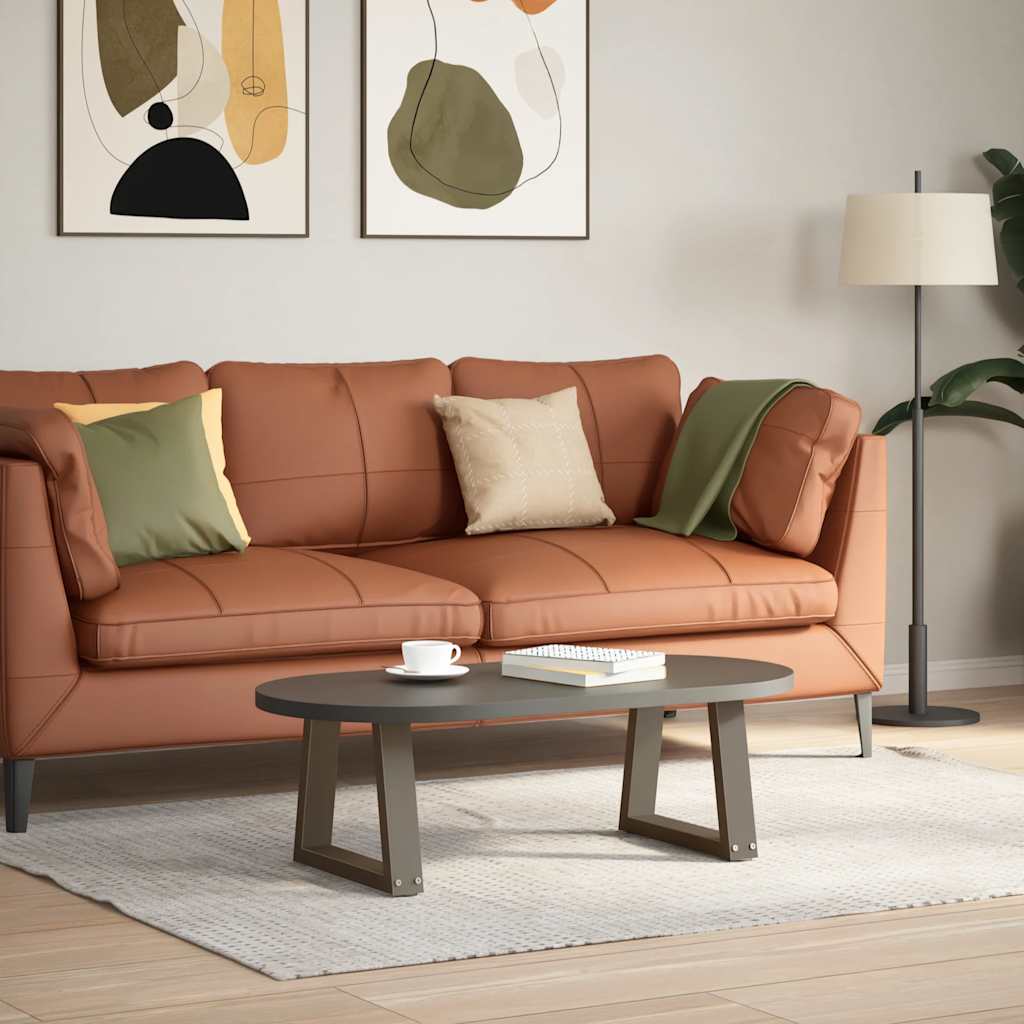 vidaXL Picioare pentru măsuță de cafea în formă de V, 2 buc., oțel natural, 40x(30-31,3) cm