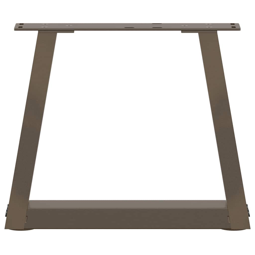 vidaXL Picioare pentru măsuță de cafea în formă de V, 2 buc., oțel natural, 40x(30-31,3) cm