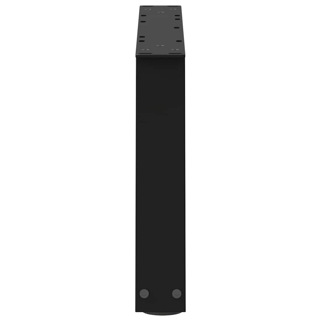 vidaXL Picioare pentru măsuță de cafea în formă de V, 2 buc., negru, 50x(30-31,3) cm, oțel