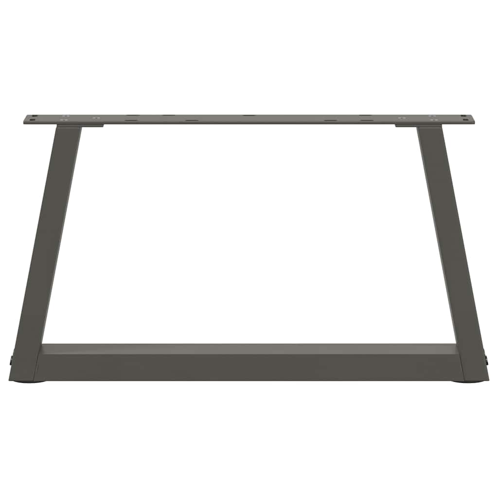 vidaXL Picioare pentru măsuță de cafea în formă de V, 2 buc., antracit, 60x(30-31,3) cm, oțel