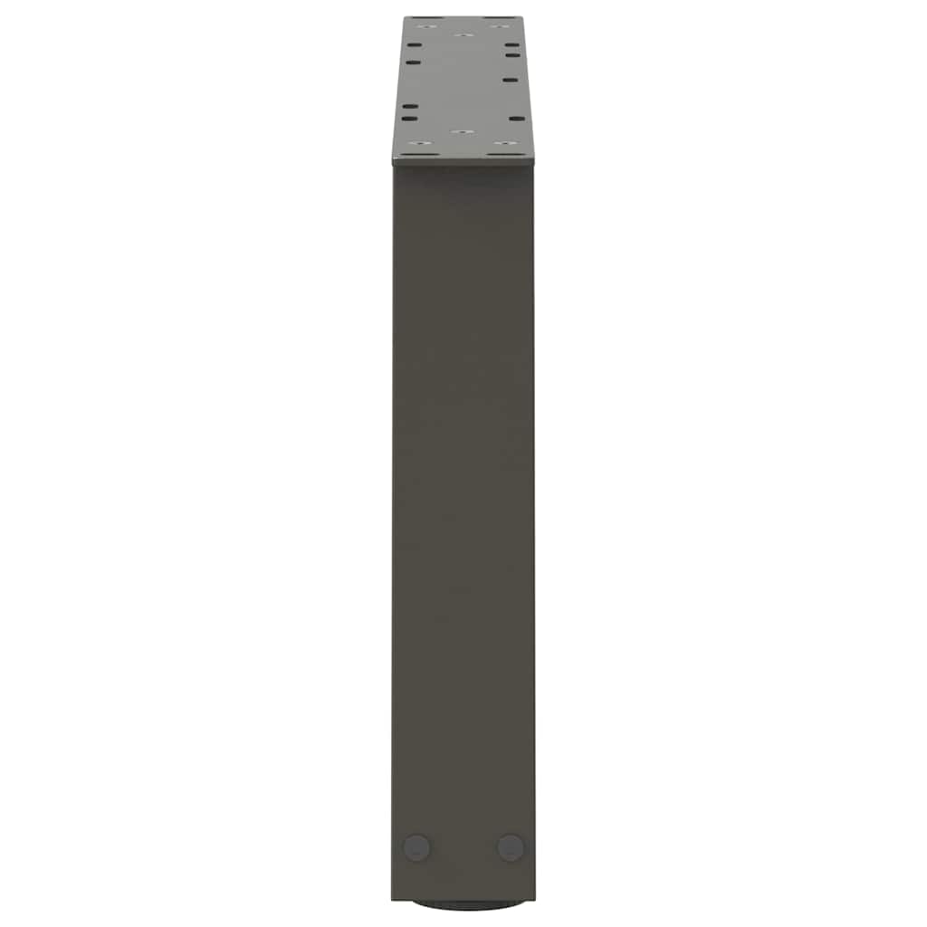 vidaXL Picioare pentru măsuță de cafea în formă de V, 2 buc., antracit, 60x(30-31,3) cm, oțel