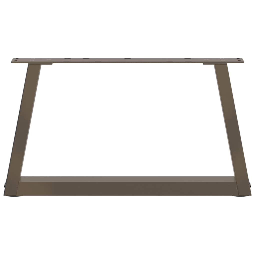 vidaXL Picioare pentru măsuță de cafea în formă de V, 2 buc., oțel natural, 60 x (30-31,3) cm
