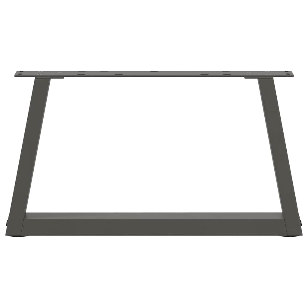 vidaXL Picioare pentru măsuță de cafea în formă de V, 2 buc., antracit, 70x(30-31,3) cm, oțel