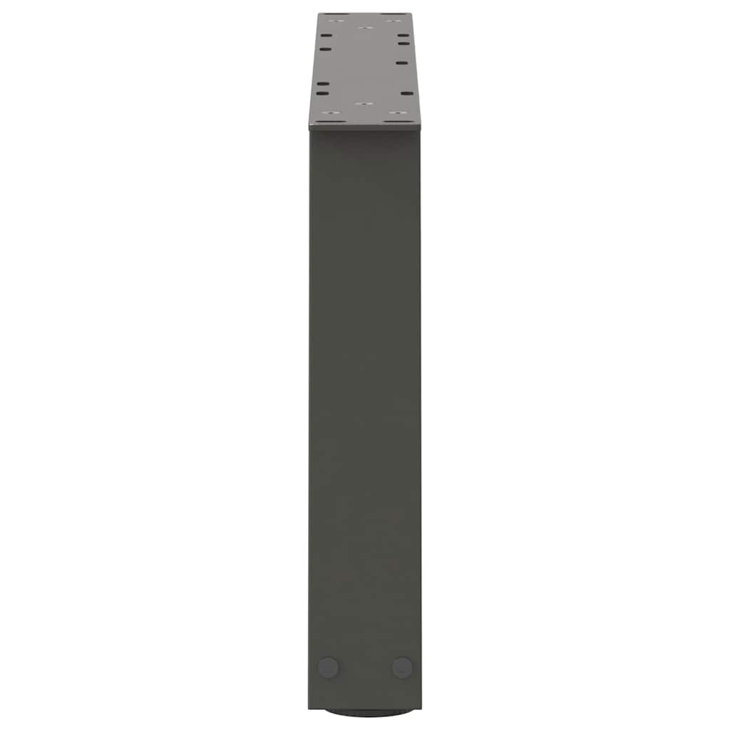 vidaXL Picioare pentru măsuță de cafea în formă de V, 2 buc., antracit, 70x(30-31,3) cm, oțel