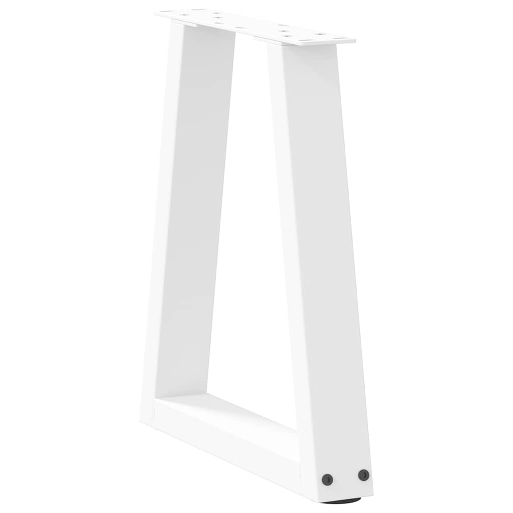 vidaXL Picioare pentru măsuță de cafea în formă de V, 2 buc., alb, 28x (42-43,3) cm, oțel vidaXL Picioare pentru măsuță de cafea în formă de V, 2 buc., alb, 28x (42-43,3) cm, oțel