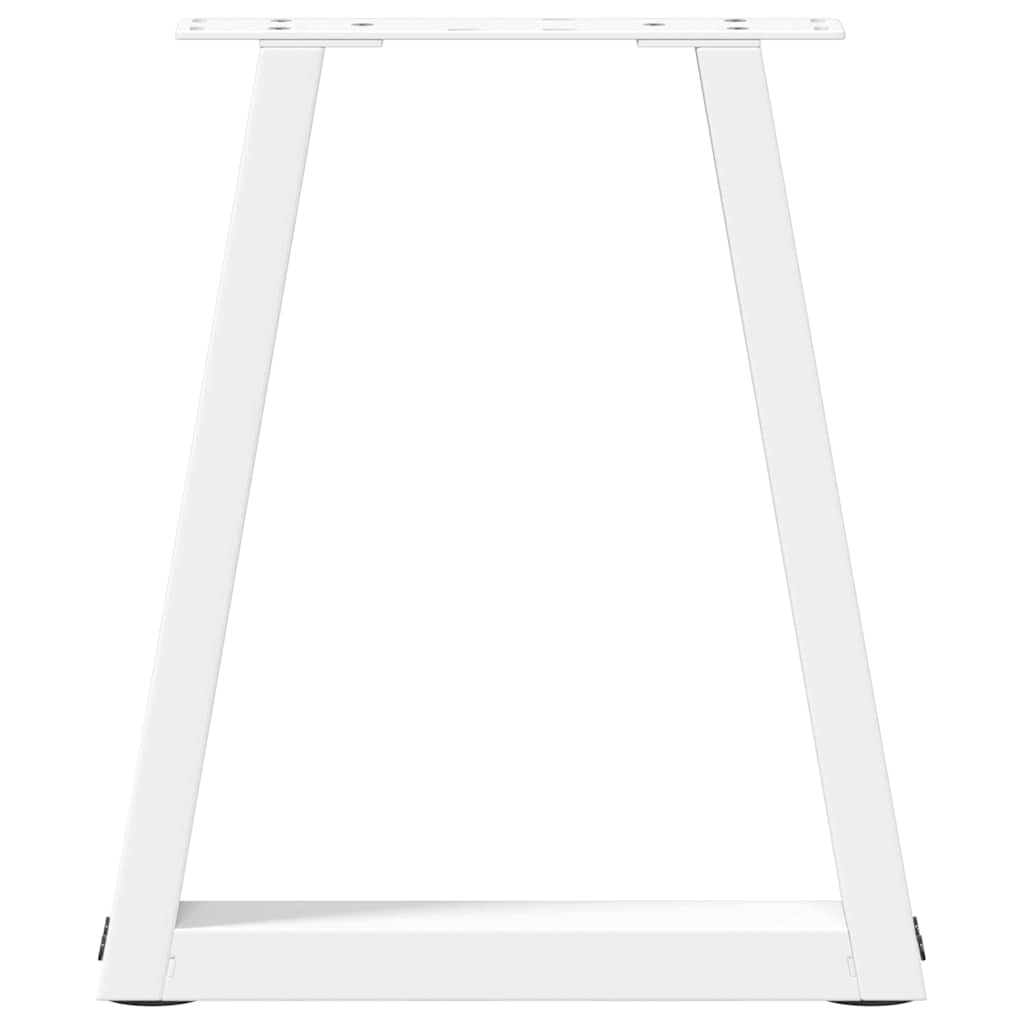 vidaXL Picioare pentru măsuță de cafea în formă de V, 2 buc., alb, 28x (42-43,3) cm, oțel vidaXL Picioare pentru măsuță de cafea în formă de V, 2 buc., alb, 28x (42-43,3) cm, oțel
