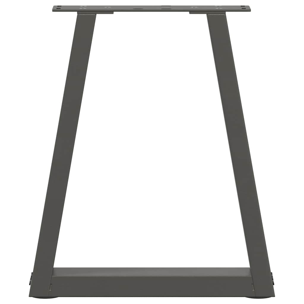 vidaXL Picioare pentru măsuță de cafea în formă de V, 2 buc., antracit, 38x(42-43,3) cm, oțel