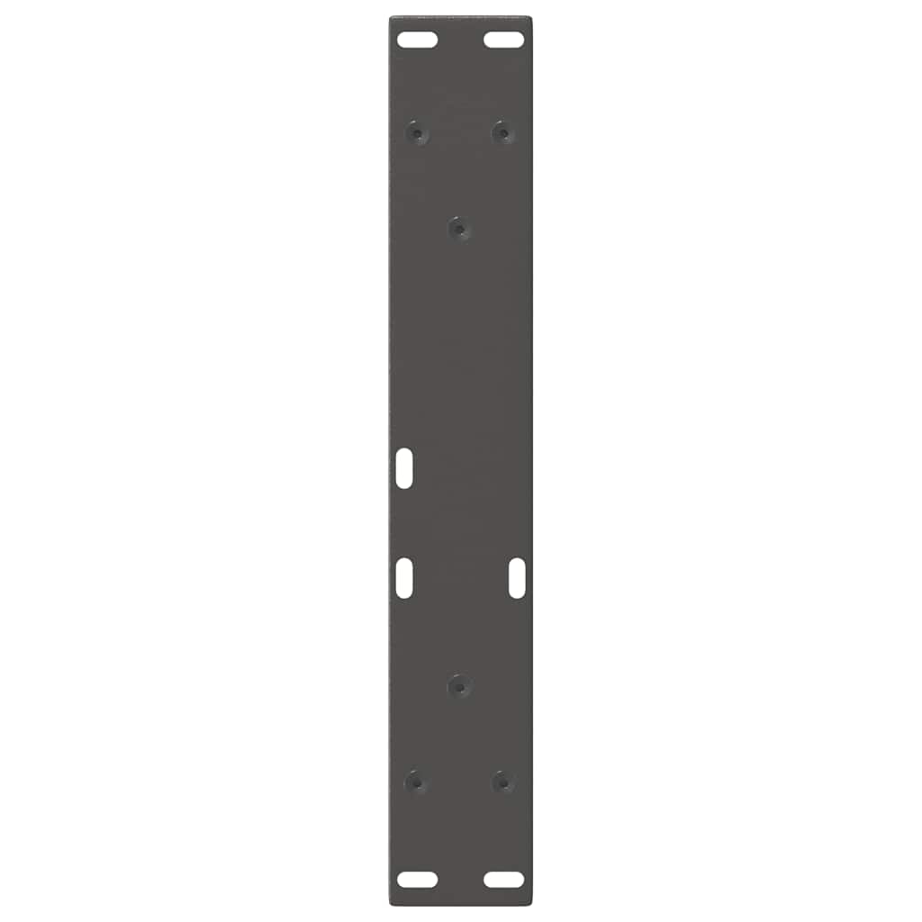 vidaXL Picioare pentru măsuță de cafea în formă de V, 2 buc., antracit, 38x(42-43,3) cm, oțel