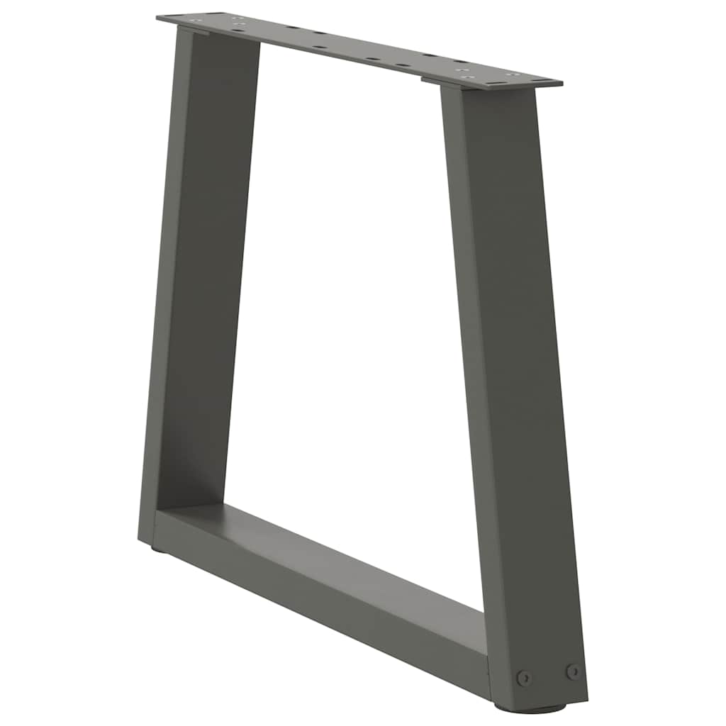 vidaXL Picioare pentru măsuță de cafea în formă de V, 2 buc., antracit, 50x(42-43,3) cm, oțel