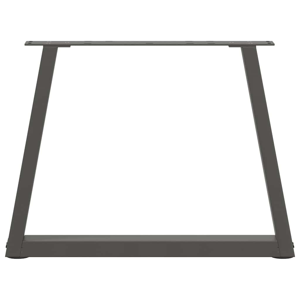 vidaXL Picioare pentru măsuță de cafea în formă de V, 2 buc., antracit, 50x(42-43,3) cm, oțel