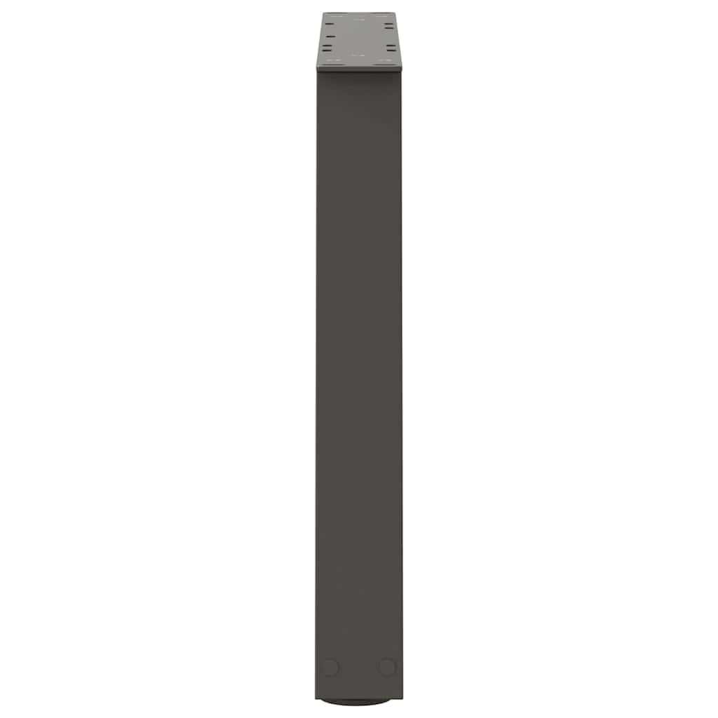 vidaXL Picioare pentru măsuță de cafea în formă de V, 2 buc., antracit, 50x(42-43,3) cm, oțel