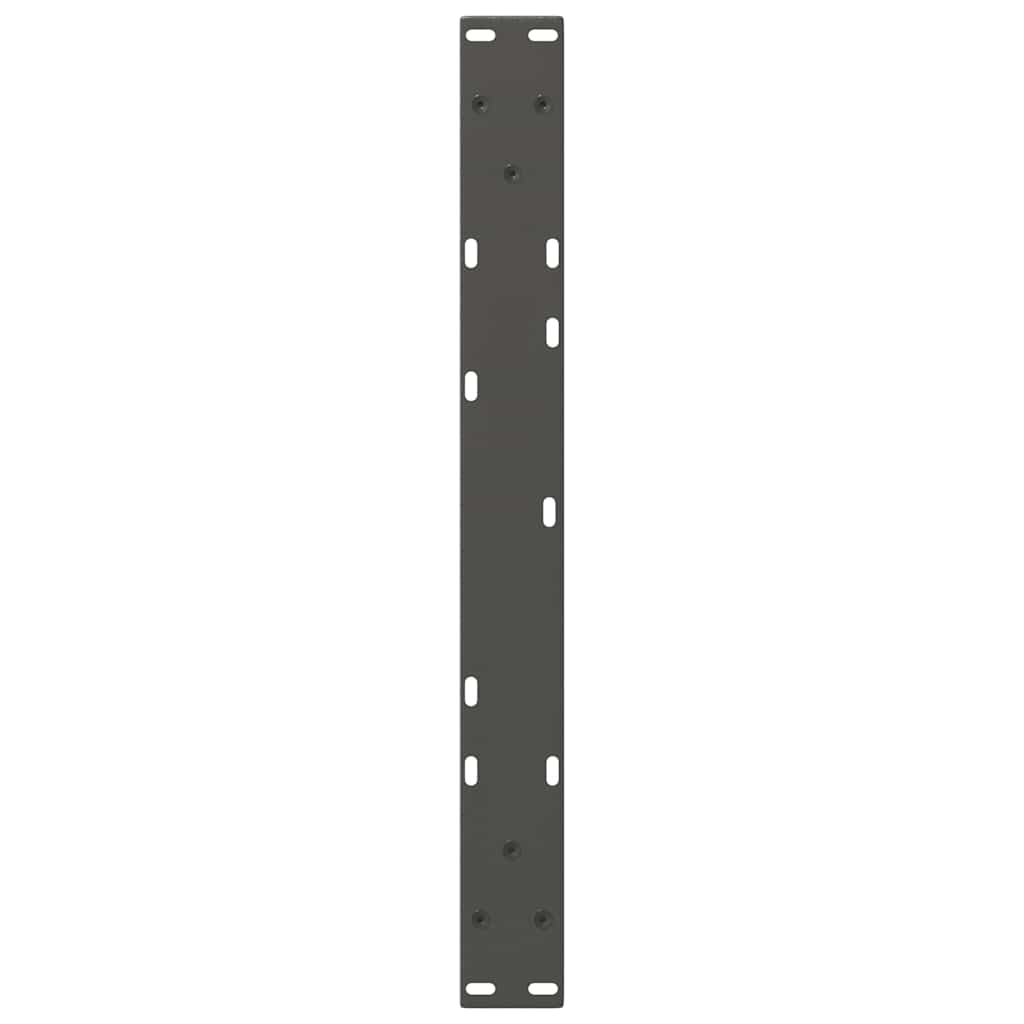 vidaXL Picioare pentru măsuță de cafea în formă de V, 2 buc., antracit, 50x(42-43,3) cm, oțel