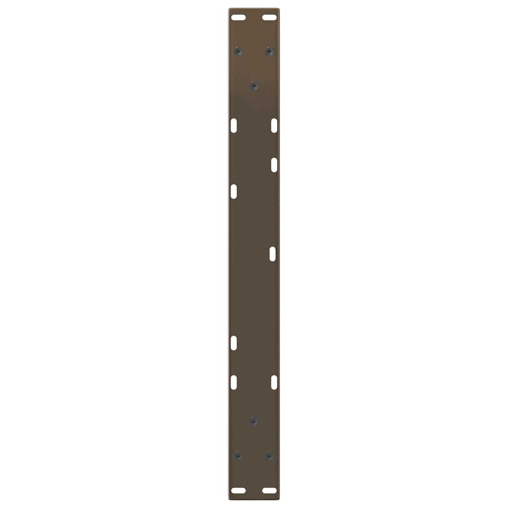 vidaXL Picioare pentru măsuță de cafea în formă de V, 2 buc., oțel natural, 50x(42-43,3) cm