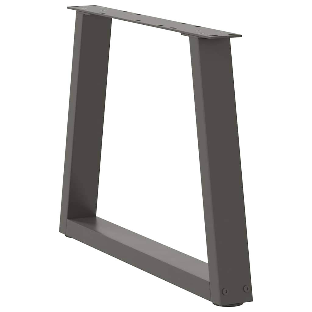 vidaXL Picioare pentru măsuță de cafea în formă de V, 2 buc., antracit, 60x(42-43,3) cm, oțel