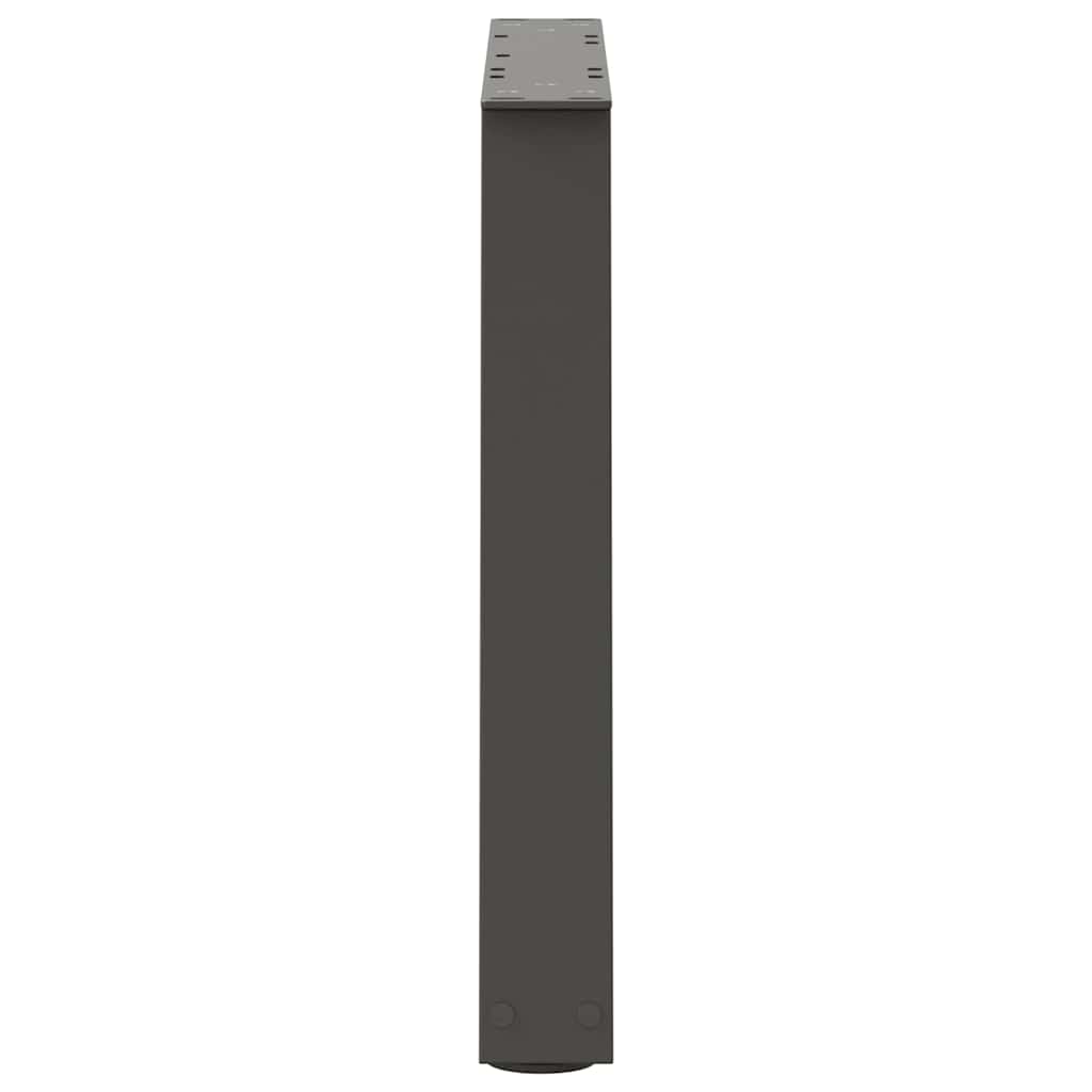 vidaXL Picioare pentru măsuță de cafea în formă de V, 2 buc., antracit, 60x(42-43,3) cm, oțel