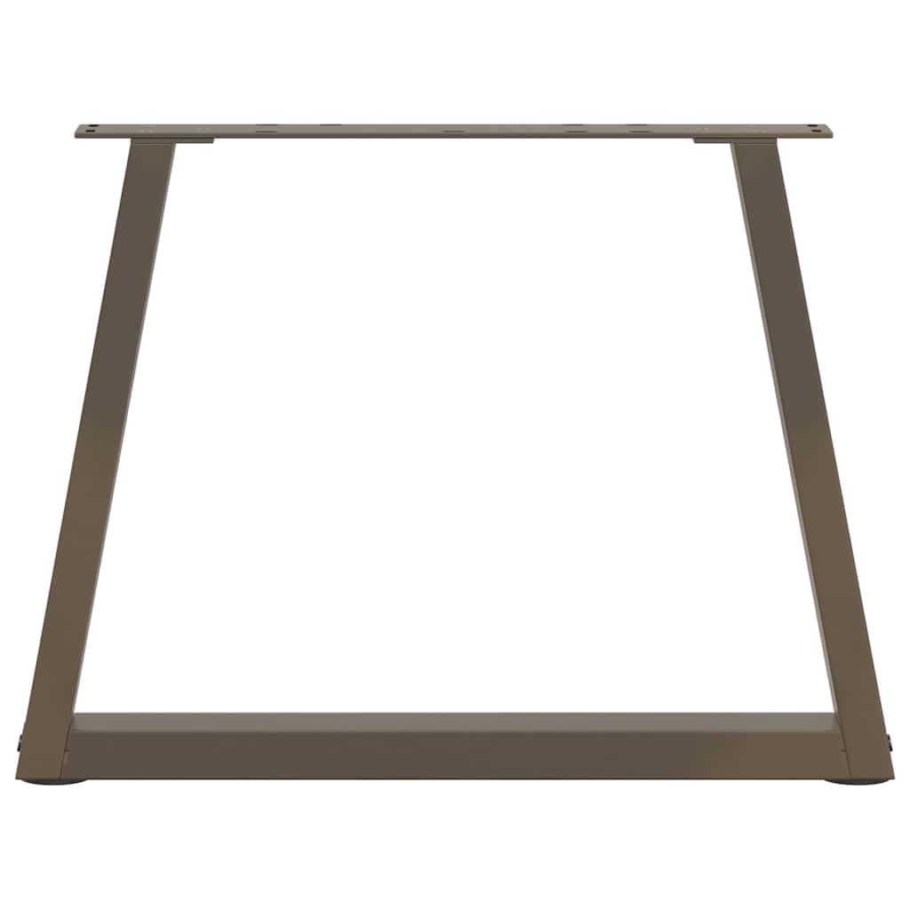vidaXL Picioare pentru măsuță de cafea în formă de V, 2 buc., oțel natural, 60 x (42-43,3) cm