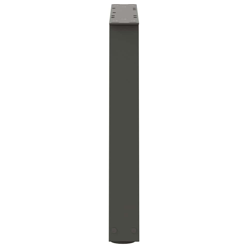 vidaXL Picioare pentru măsuță de cafea în formă de V, 2 buc., antracit, 70x(42-43,3) cm, oțel
