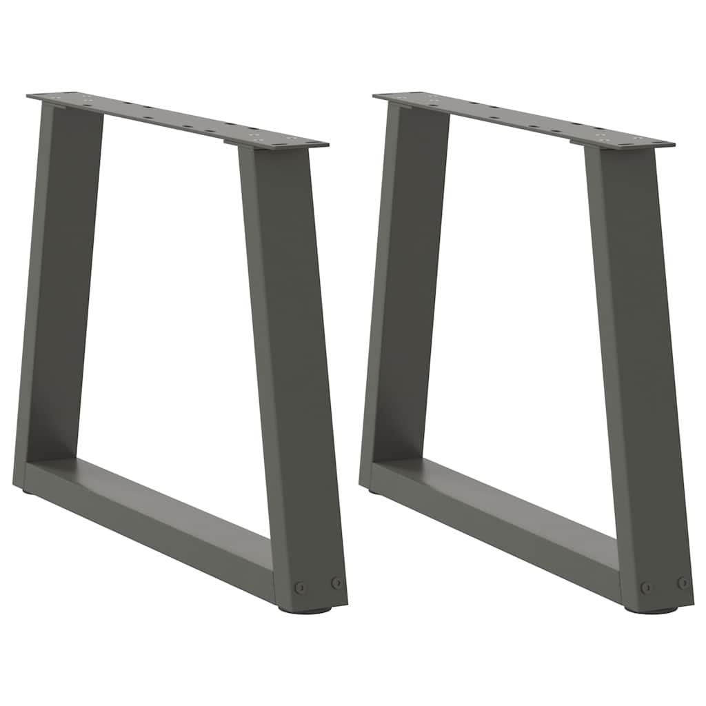 vidaXL Picioare pentru măsuță de cafea în formă de V, 2 buc., antracit, 70x(42-43,3) cm, oțel