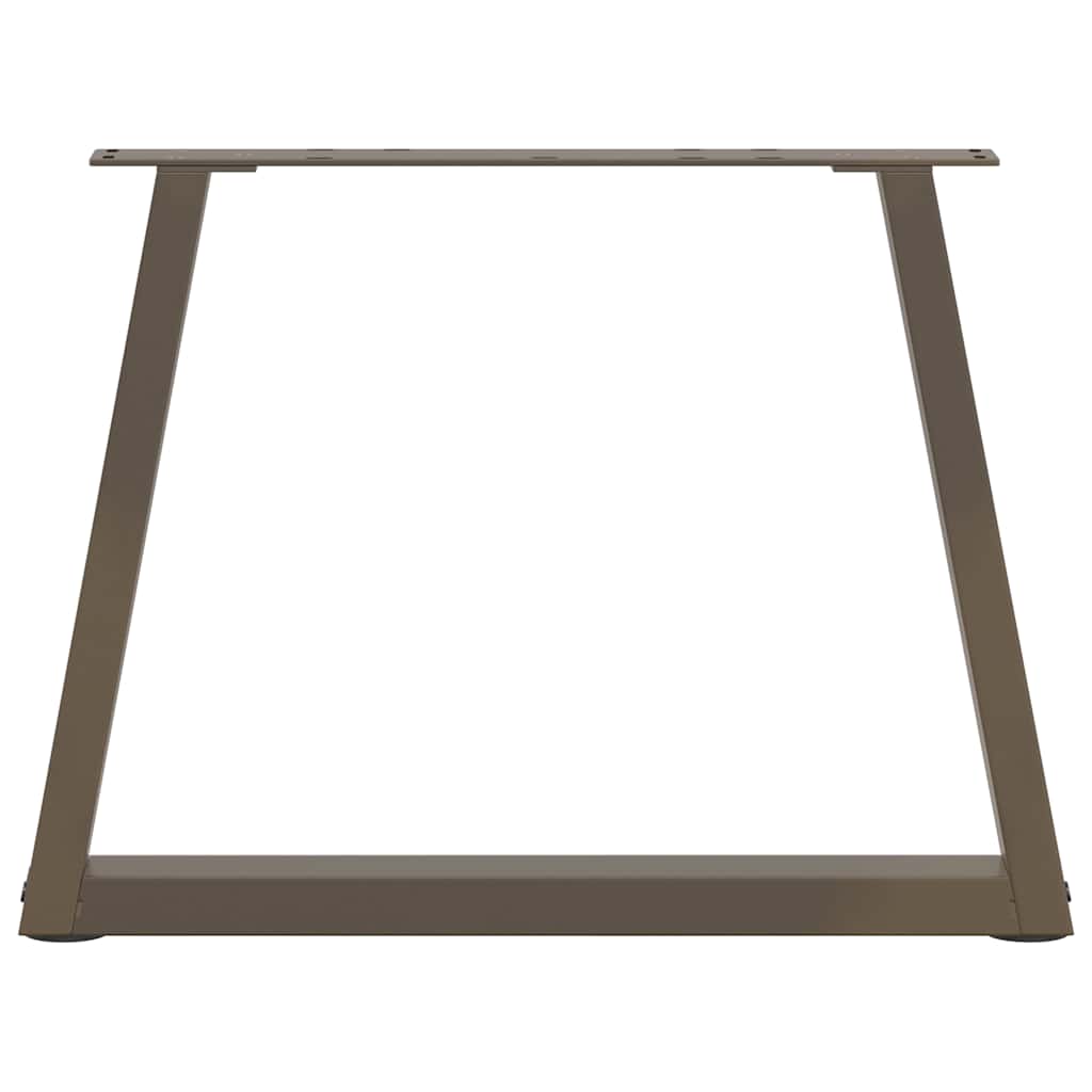 vidaXL Picioare pentru măsuță de cafea în formă de V, 2 buc., oțel natural, 70x(42-43,3) cm
