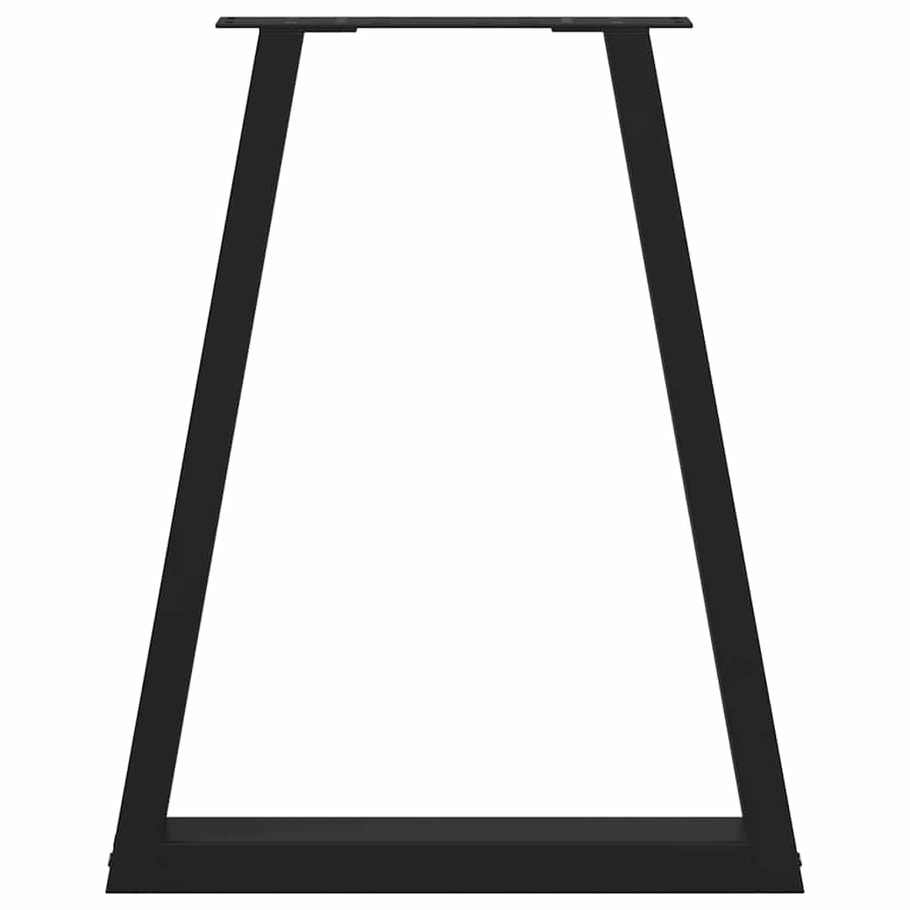 vidaXL Picioare de masă în formă de V, 2 buc., negru, 60x(72-73,3) cm, oțel vidaXL Picioare de masă în formă de V, 2 buc., negru, 60x(72-73,3) cm, oțel