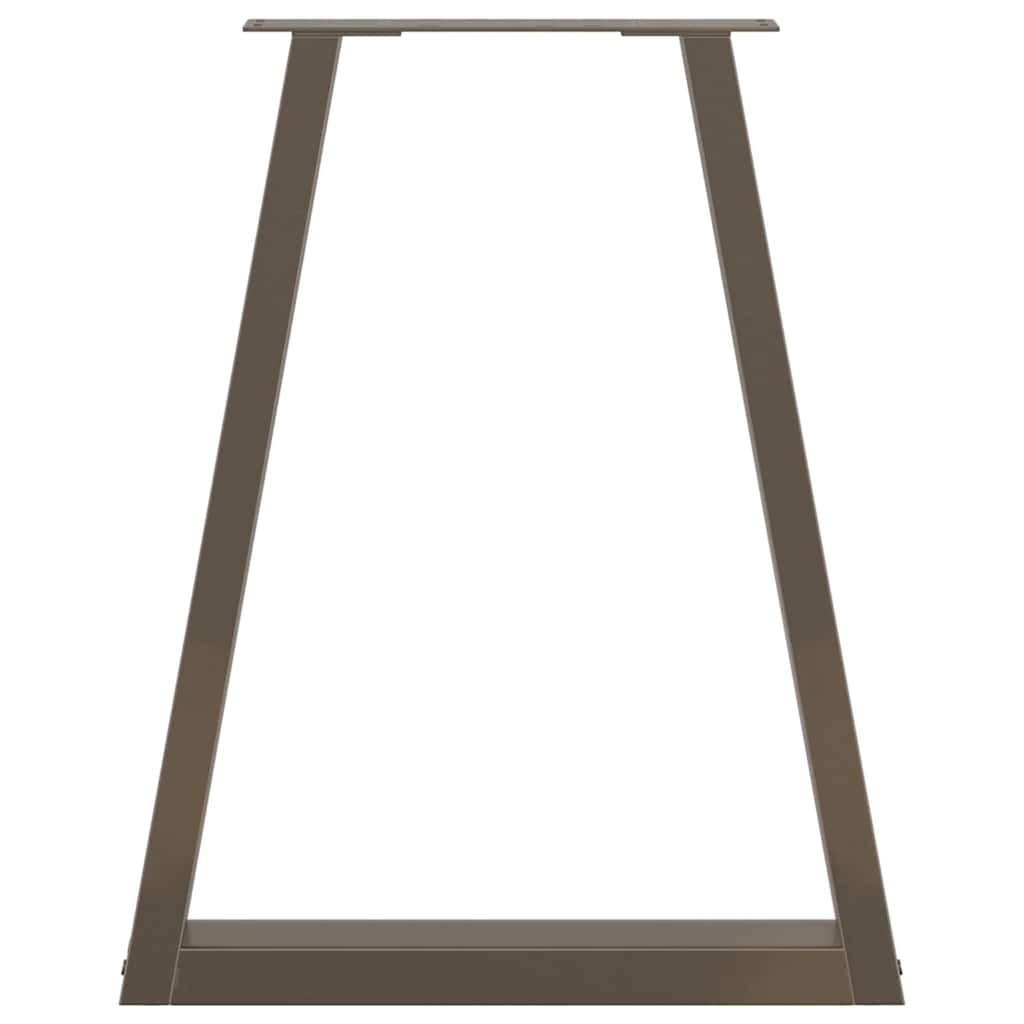 vidaXL Picioare de masă în formă de V, 2 buc., oțel natural, 60 x (72-73,3) cm