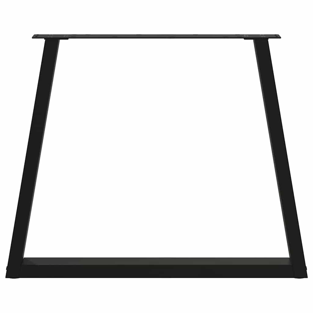 vidaXL Picioare de masă în formă de V, 2 buc., negru, 70x(72-73,3) cm, oțel