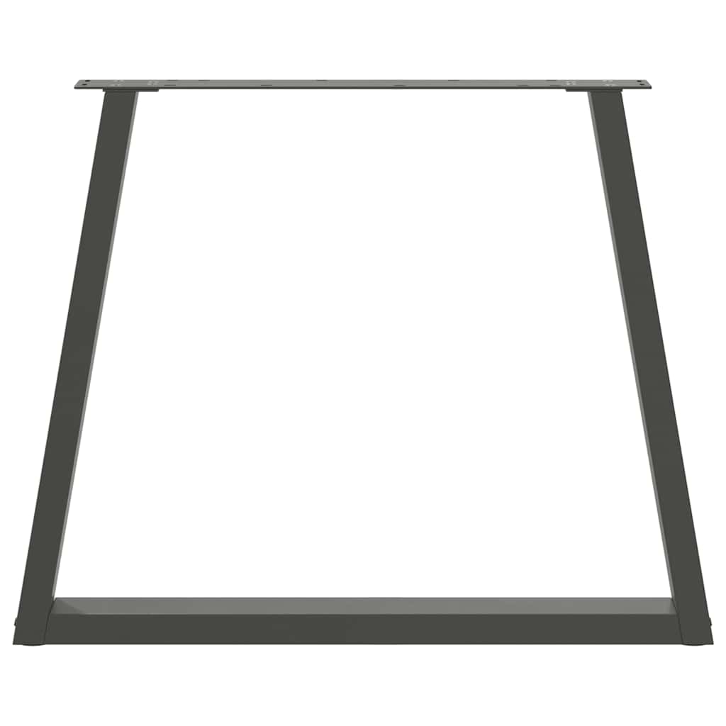 vidaXL Picioare de masă în formă de V, 2 buc., antracit, 70x(72-73,3) cm, oțel vidaXL Picioare de masă în formă de V, 2 buc., antracit, 70x(72-73,3) cm, oțel