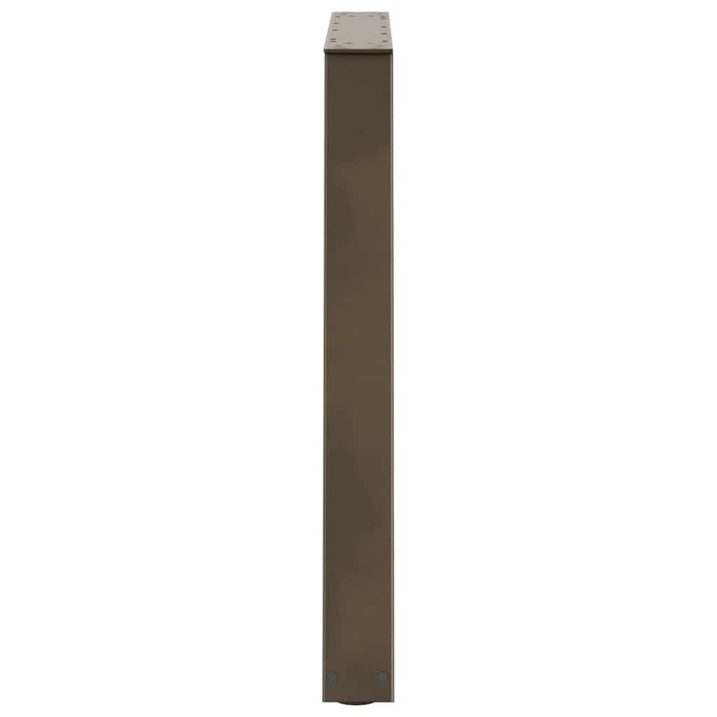 vidaXL Picioare de masă în formă de V, 2 buc., oțel natural, 70x(72-73,3) cm