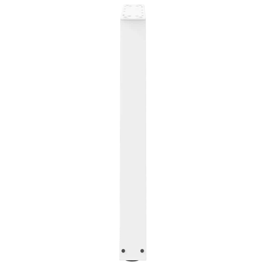 vidaXL Picioare de masă în formă de V, 2 buc., alb, 80x(72-73,3) cm, oțel