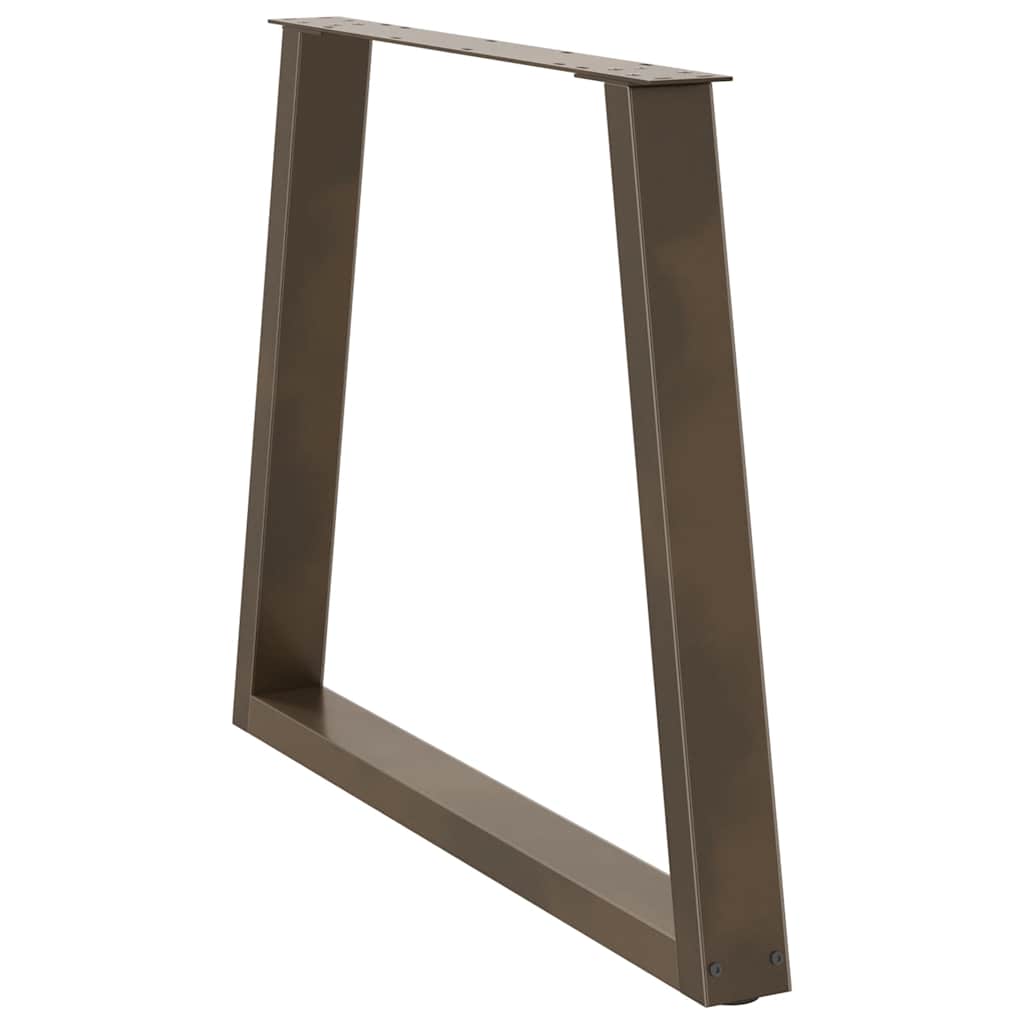 vidaXL Picioare de masă în formă de V, 2 buc., oțel natural, 80x(72-73,3) cm vidaXL Picioare de masă în formă de V, 2 buc., oțel natural, 80x(72-73,3) cm