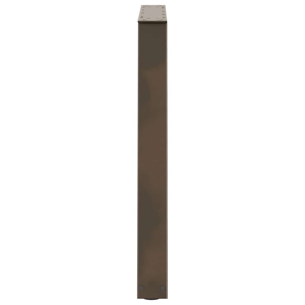 vidaXL Picioare de masă în formă de V, 2 buc., oțel natural, 80x(72-73,3) cm vidaXL Picioare de masă în formă de V, 2 buc., oțel natural, 80x(72-73,3) cm