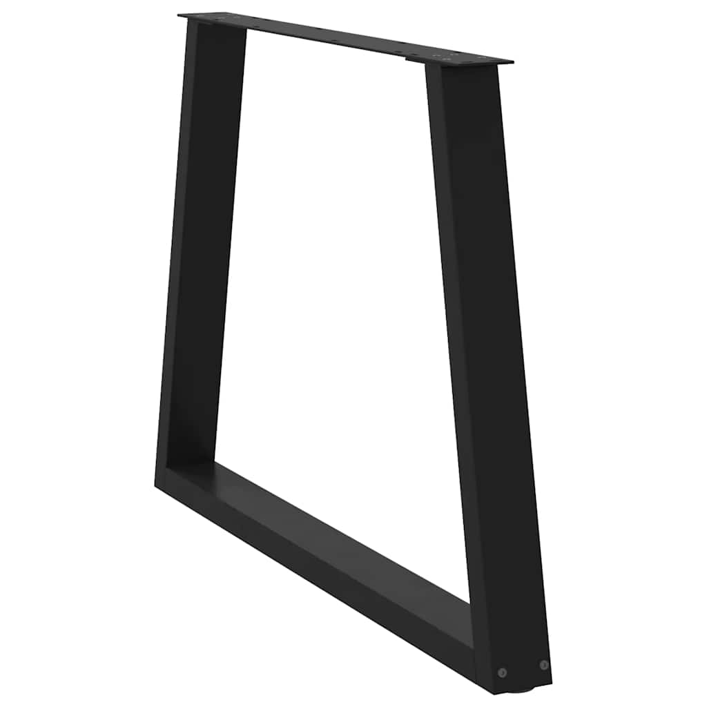 vidaXL Picioare de masă în formă de V, 2 buc., negru, 90x(72-73,3) cm, oțel