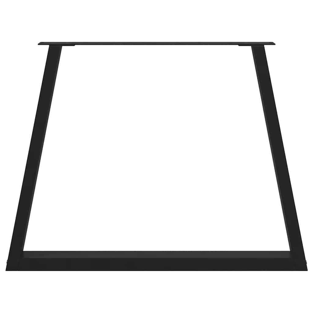 vidaXL Picioare de masă în formă de V, 2 buc., negru, 90x(72-73,3) cm, oțel