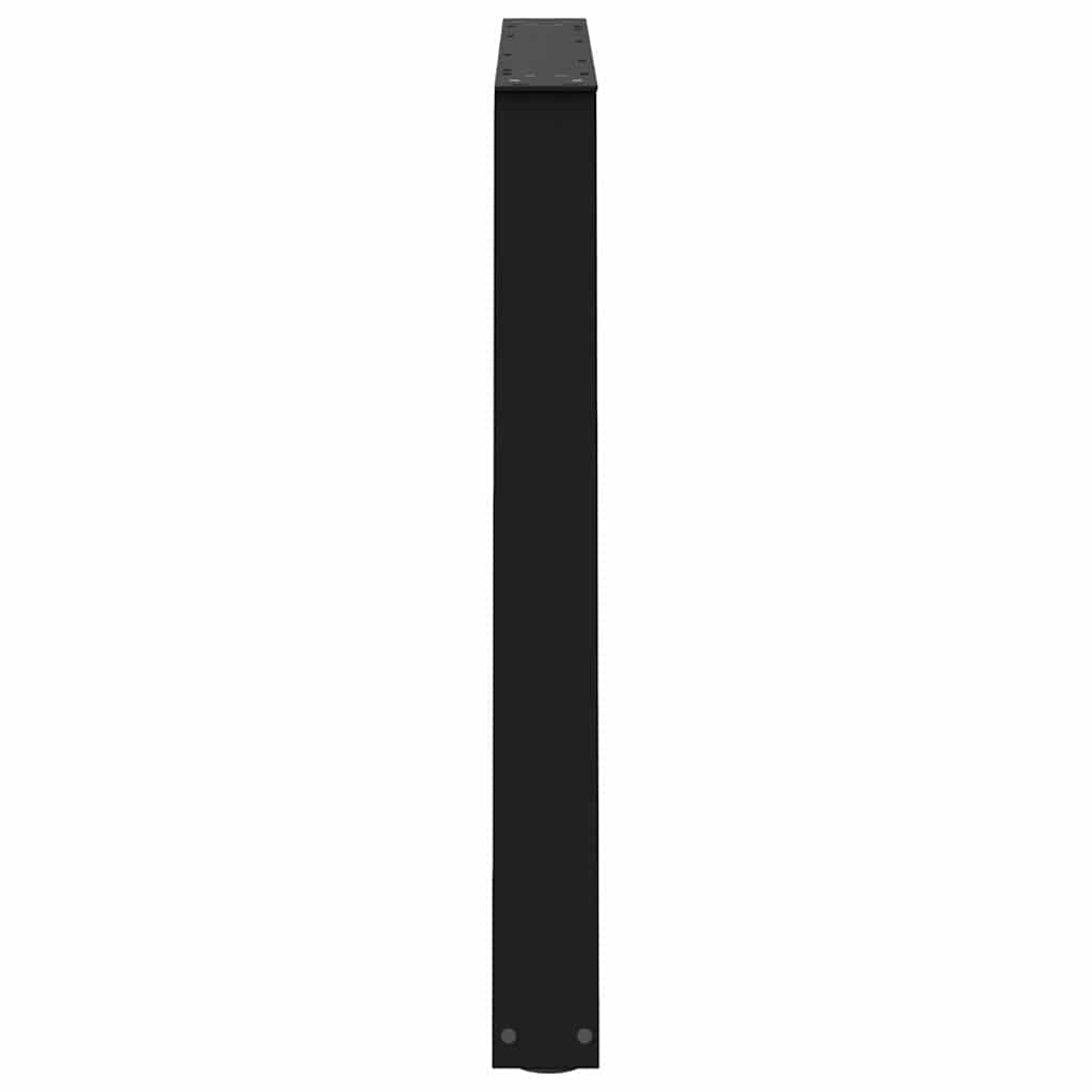 vidaXL Picioare de masă în formă de V, 2 buc., negru, 90x(72-73,3) cm, oțel