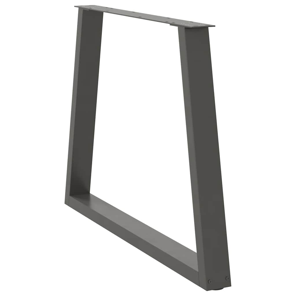 vidaXL Picioare de masă în formă de V, 2 buc., antracit, 90x(72-73,3) cm, oțel vidaXL Picioare de masă în formă de V, 2 buc., antracit, 90x(72-73,3) cm, oțel