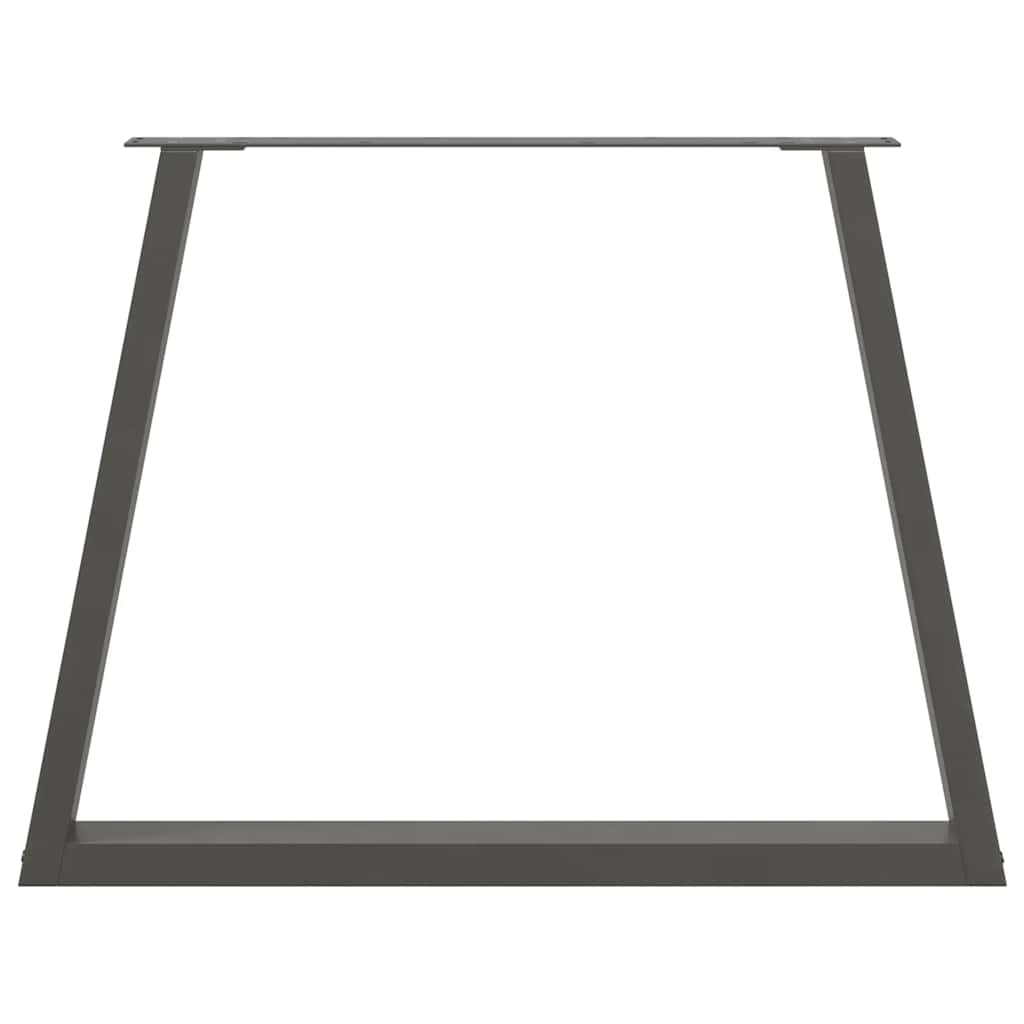 vidaXL Picioare de masă în formă de V, 2 buc., antracit, 90x(72-73,3) cm, oțel vidaXL Picioare de masă în formă de V, 2 buc., antracit, 90x(72-73,3) cm, oțel