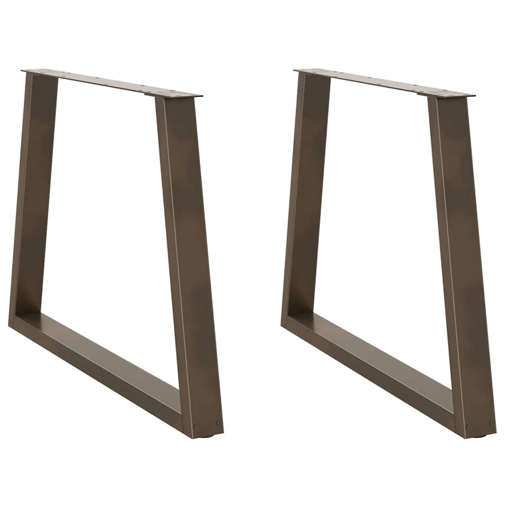 vidaXL Picioare de masă în formă de V, 2 buc., oțel natural, 90 x (72-73,3) cm vidaXL Picioare de masă în formă de V, 2 buc., oțel natural, 90 x (72-73,3) cm