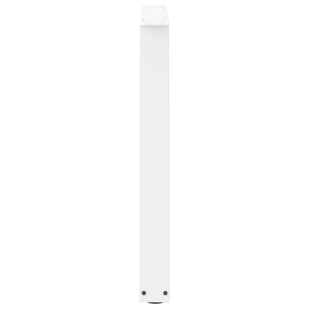 vidaXL Picioare de masă în formă de V, 2 buc., alb, 100 x (72-73,3) cm, oțel