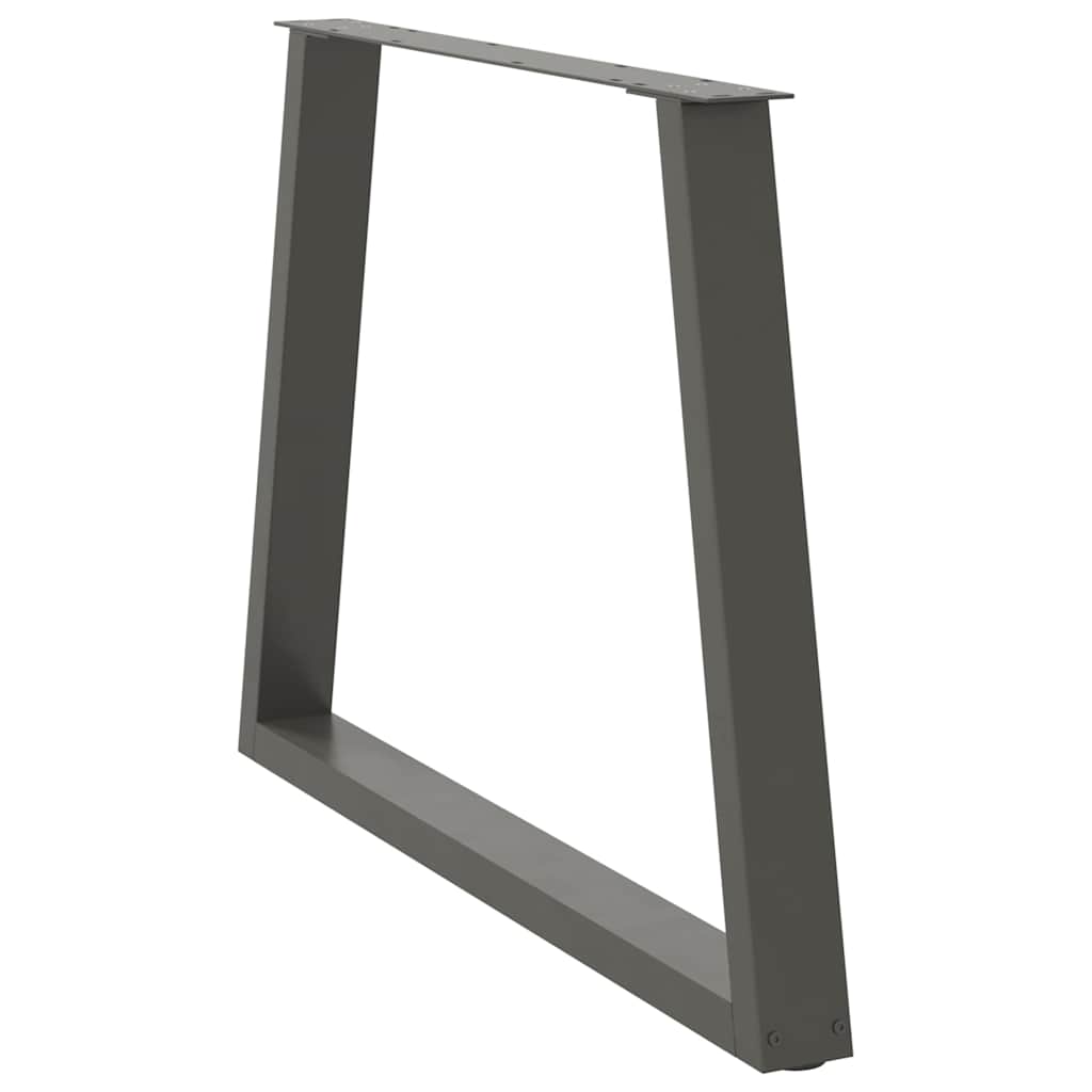 vidaXL Picioare de masă în formă de V, 2 buc., antracit, 100x(72-73,3) cm, oțel vidaXL Picioare de masă în formă de V, 2 buc., antracit, 100x(72-73,3) cm, oțel