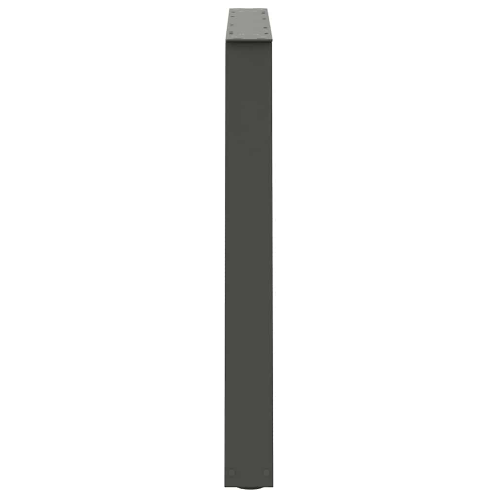 vidaXL Picioare de masă în formă de V, 2 buc., antracit, 100x(72-73,3) cm, oțel vidaXL Picioare de masă în formă de V, 2 buc., antracit, 100x(72-73,3) cm, oțel