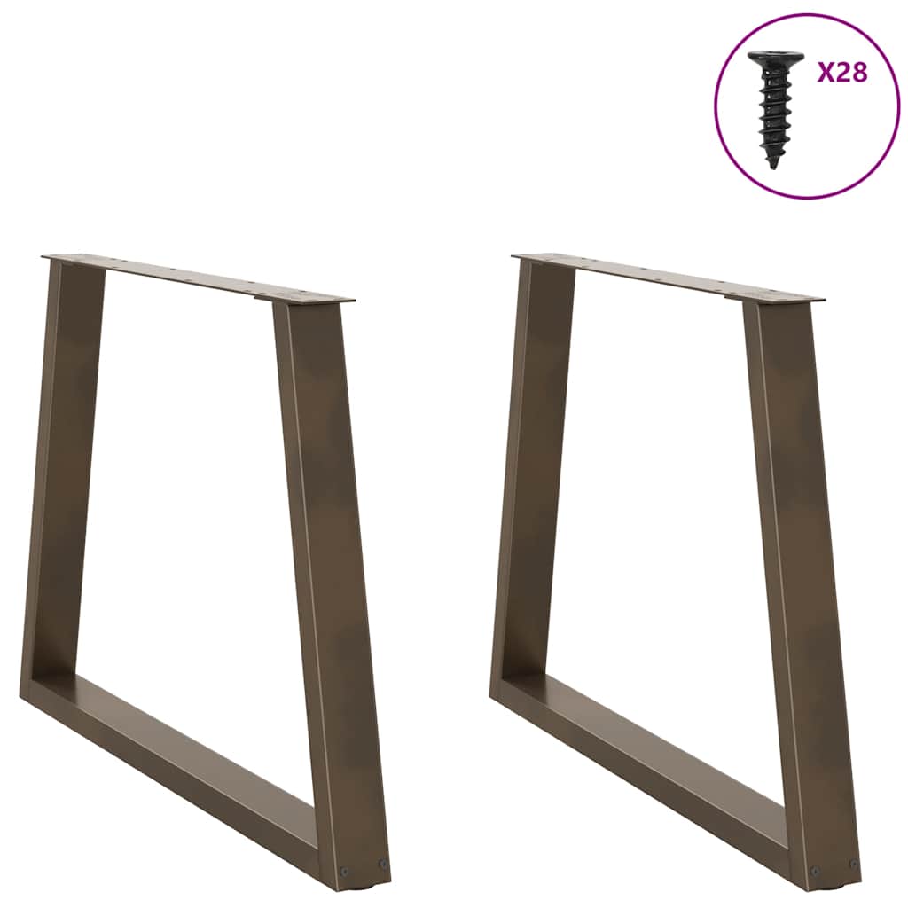 vidaXL Picioare de masă în formă de V, 2 buc., oțel natural, 100 x (72-73,3) cm vidaXL Picioare de masă în formă de V, 2 buc., oțel natural, 100 x (72-73,3) cm