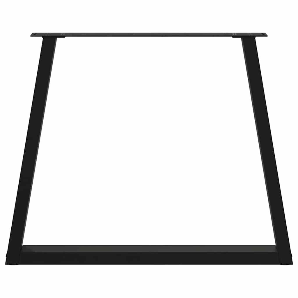 vidaXL Picioare de masă în formă de V, 3 buc., negru, 70x (72-73,3) cm, oțel