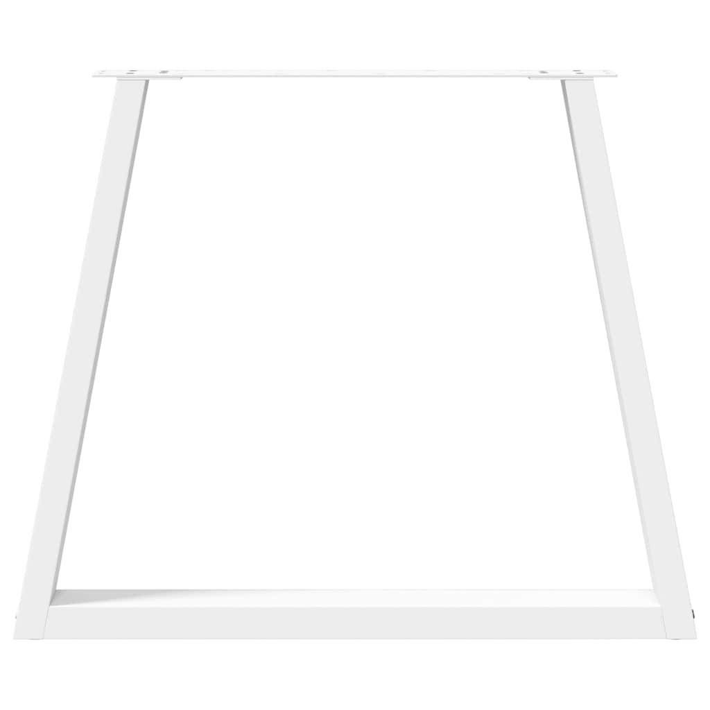 vidaXL Picioare de masă în formă de V, 3 buc., alb, 70x (72-73,3) cm, oțel