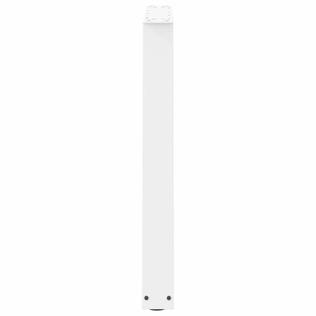 vidaXL Picioare de masă în formă de V, 3 buc., alb, 70x (72-73,3) cm, oțel