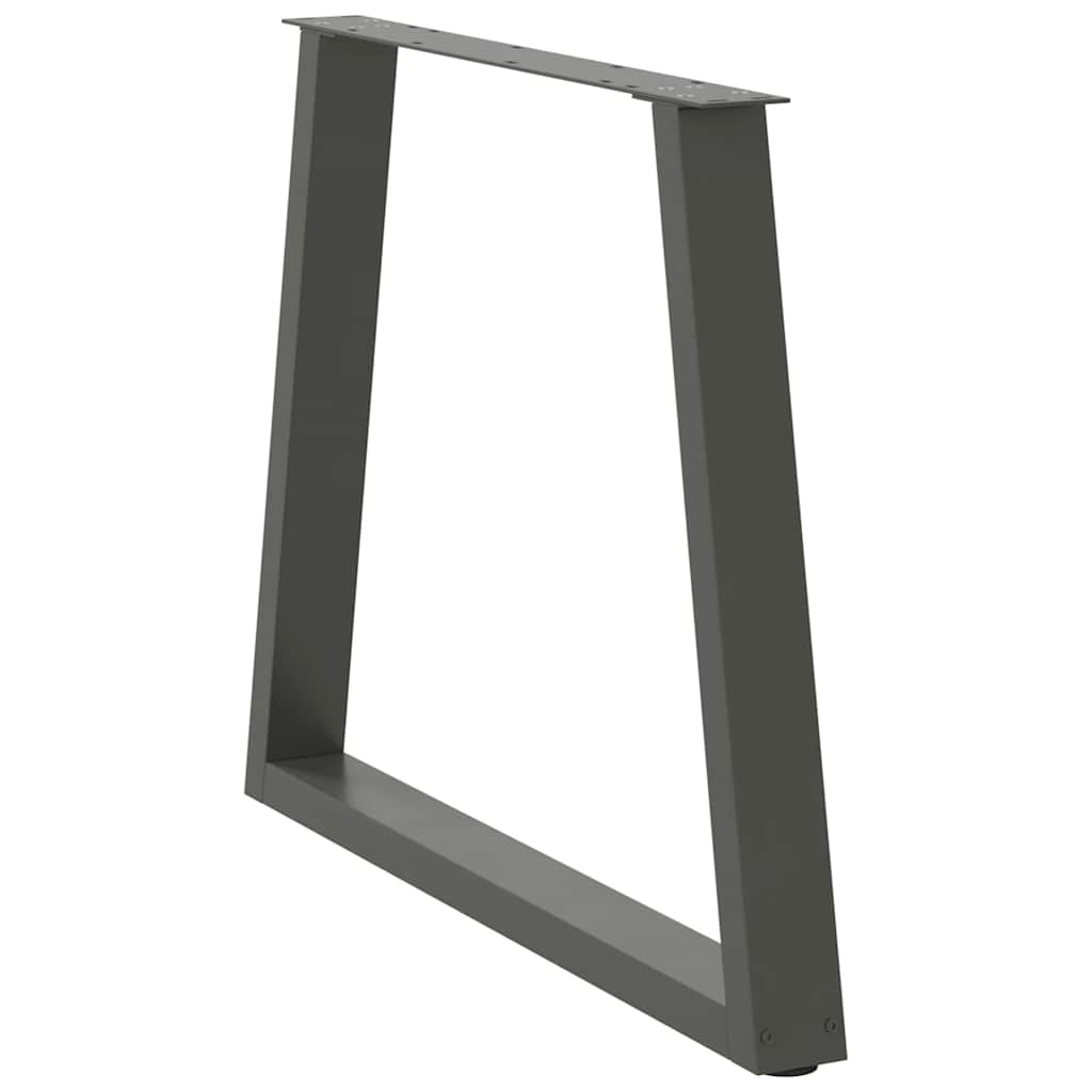 vidaXL Picioare de masă în formă de V, 3 buc., antracit, 70x(72-73,3) cm, oțel