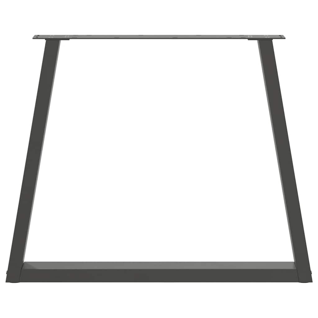 vidaXL Picioare de masă în formă de V, 3 buc., antracit, 70x(72-73,3) cm, oțel